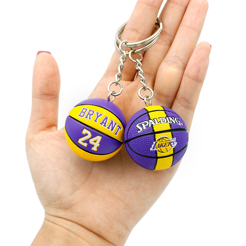 James Kobe Curry Owen East cheqi basketball keychain pendant nba Warriors Lakers peripheral souvenir