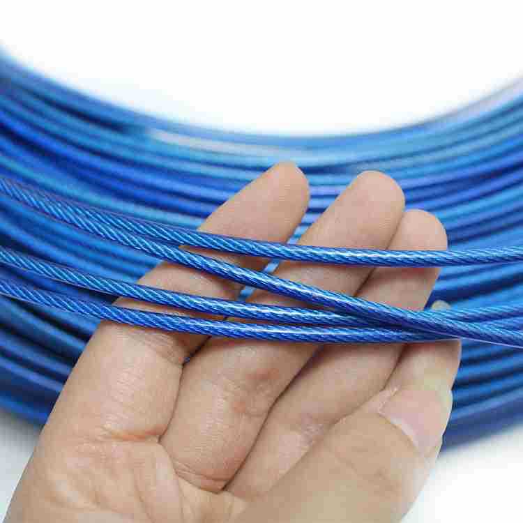 Factory Direct Sales Galvanized Plastic Coated Steel Wire Rope Colorful Stainless Steel Plastic Coated Steel Wire Rope Pvc/Nylon, Pu
