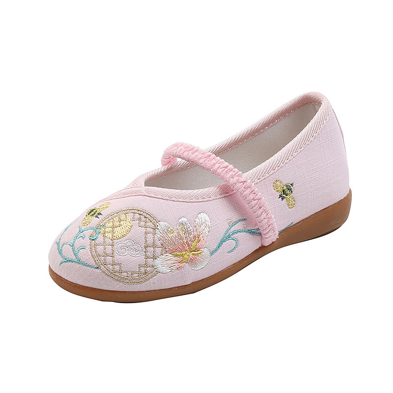 Chinese Embroidered Shoes Children's Cloth Shoes Dance Shoes Ethnic Style Traditional Ancient Dress Embroidered Shoes Guangxi March 3 Shoes