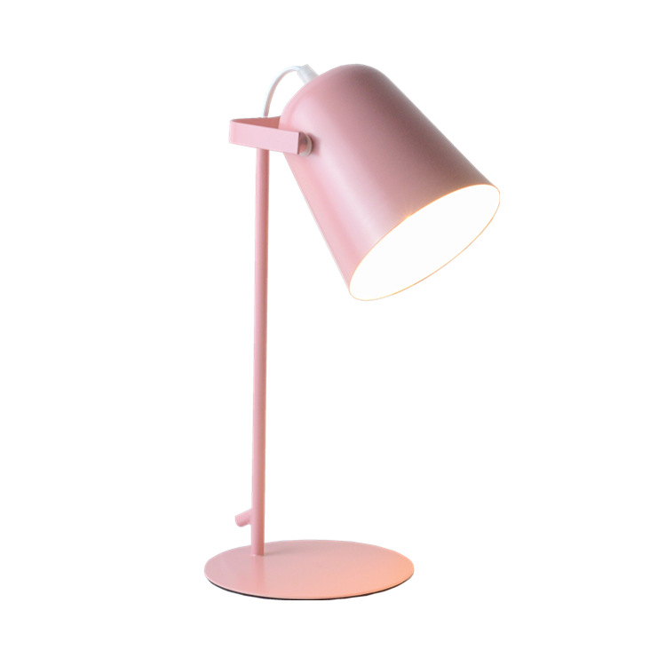 Nordic creative small desk lamp led eye protection desk girl College student dormitory reading modern bedside plug ins style