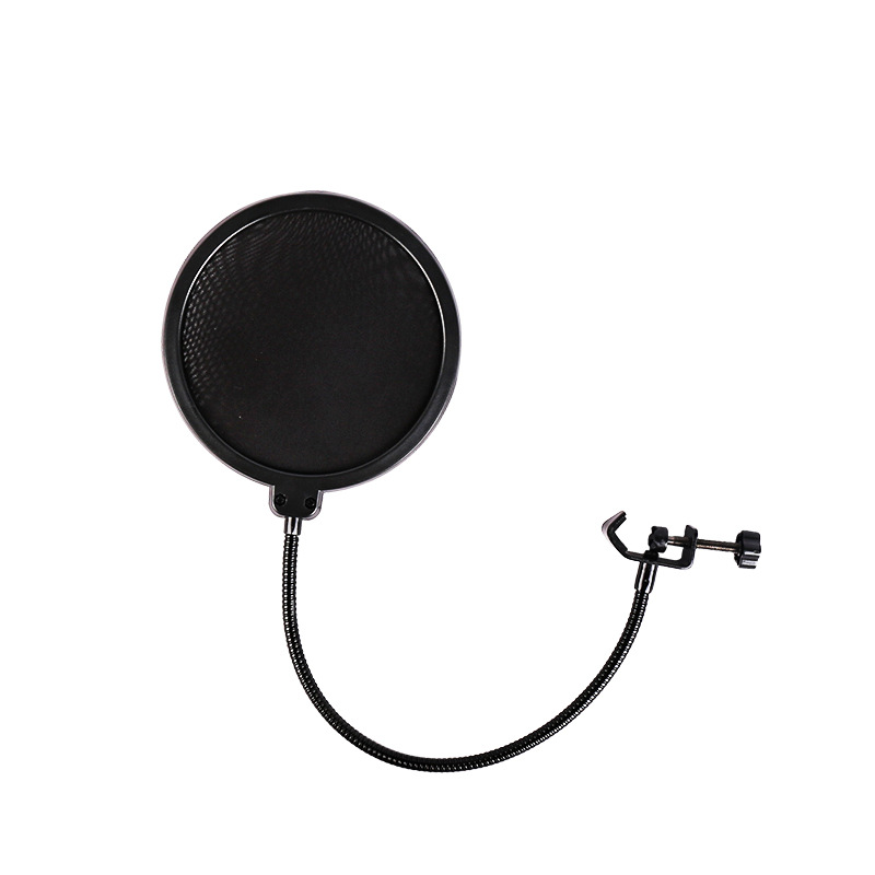 Cross-Border Exclusive Large Anti-Spray Net Live Broadcast Microphone Set with Windscreen, Stand, and Sound Card Equipment for Windproofing and Noise Reduction