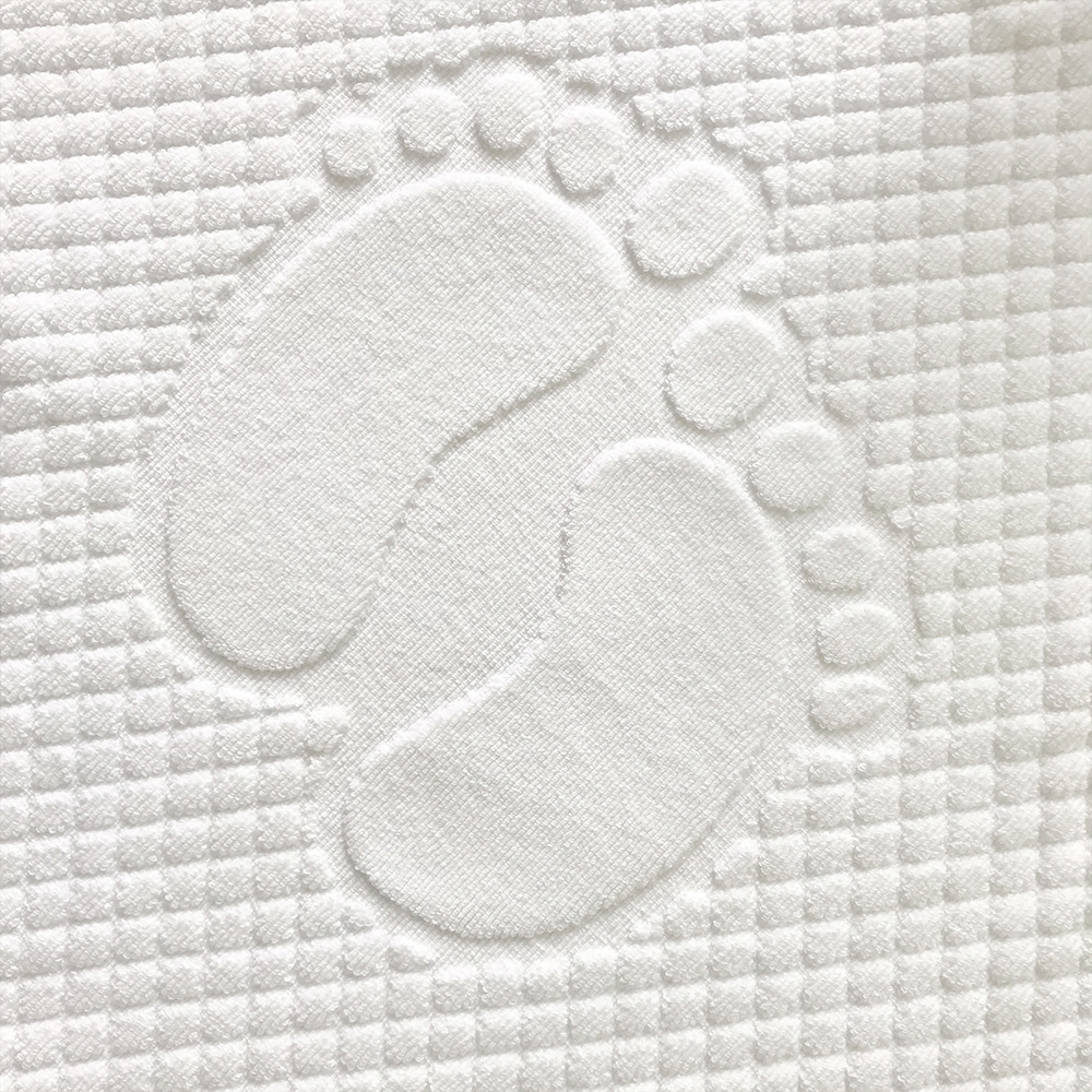 Hotel toilet mat strands jacquard thickened 350g towel bathroom absorbent mat wholesale embroidered logo