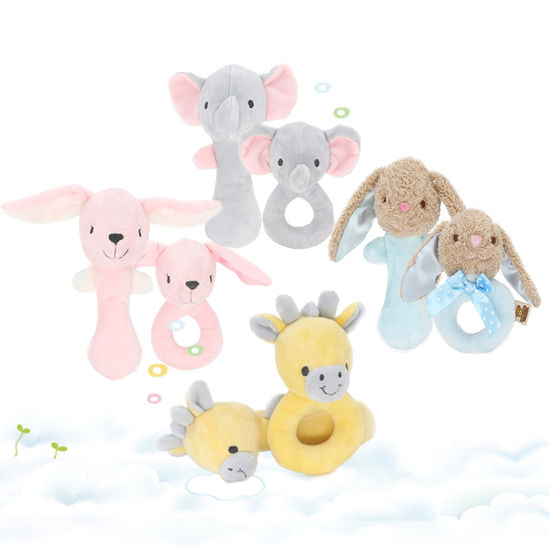 Xihua Little Bear Baby Toy Baby Hand Grasping Stick Beep Stick Hand Rattle Soothing Sleep Companion Cross-Border Dropshipping