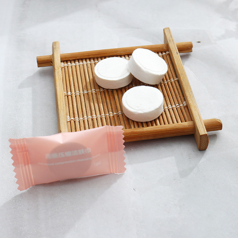 Compressed Paper Towels, Compressed Towels, Compressed Facial Towels, Individually Packaged, Portable, Thickeneded Facial Cleansing Towels, Cotton Beauty Disposable