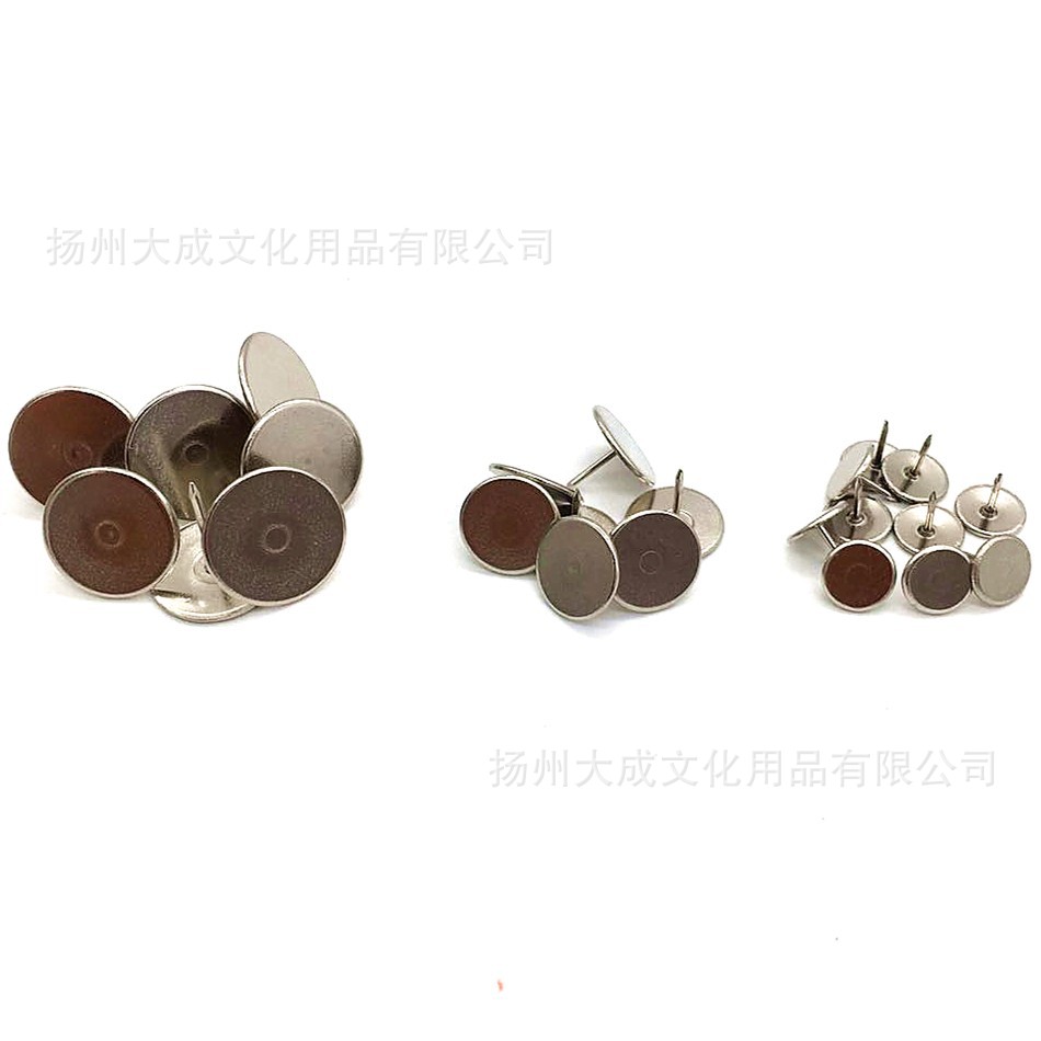 Factory Direct sales fixed decorative Cork office metal pushpin 20/15/10mm specifications push nail flat head nail pushpin