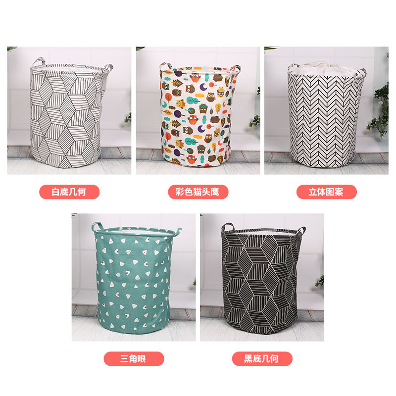 Dirty Clothes Basket, Dirty Clothes Bin, Fabric Storage Basket, Cotton and Linen Dirty Clothes Hamper, Foldable Storage Basket, Household Goods Manufacturer Wholesale