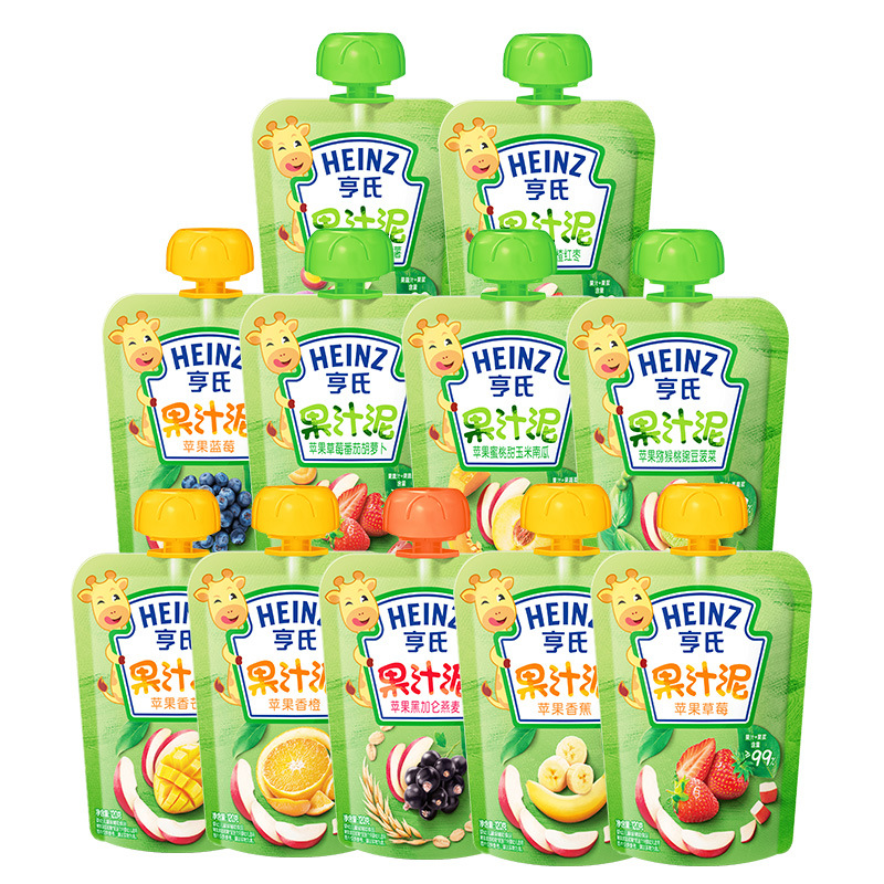 Heniz Heng Fruit Mud Leweizi Fruit Mud Absorbable Fruit Mud Baby Food Snacks
