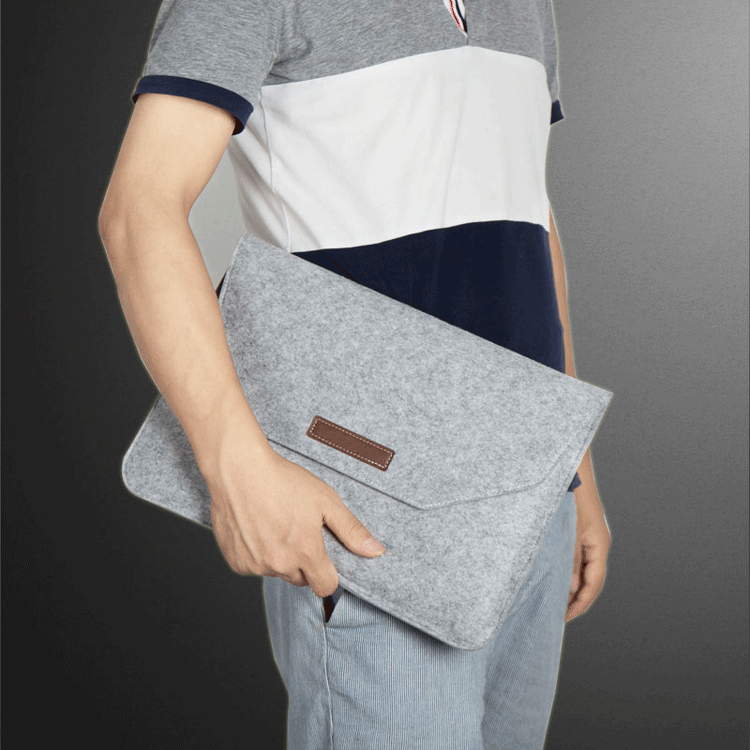 Плоская сумка из фетра для ноутбука, подходит для MacBook Pro 11-13-15-17 дюймов