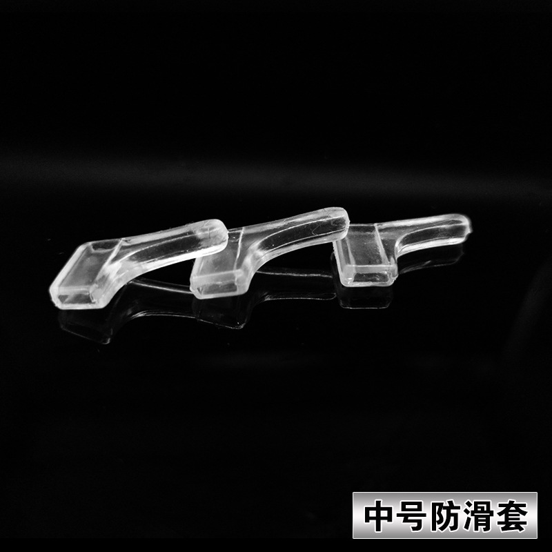 Anti-slip sleeve factory direct comfortable transparent with hole type glasses feet accessories ear hanging medium non-slip earmuffs