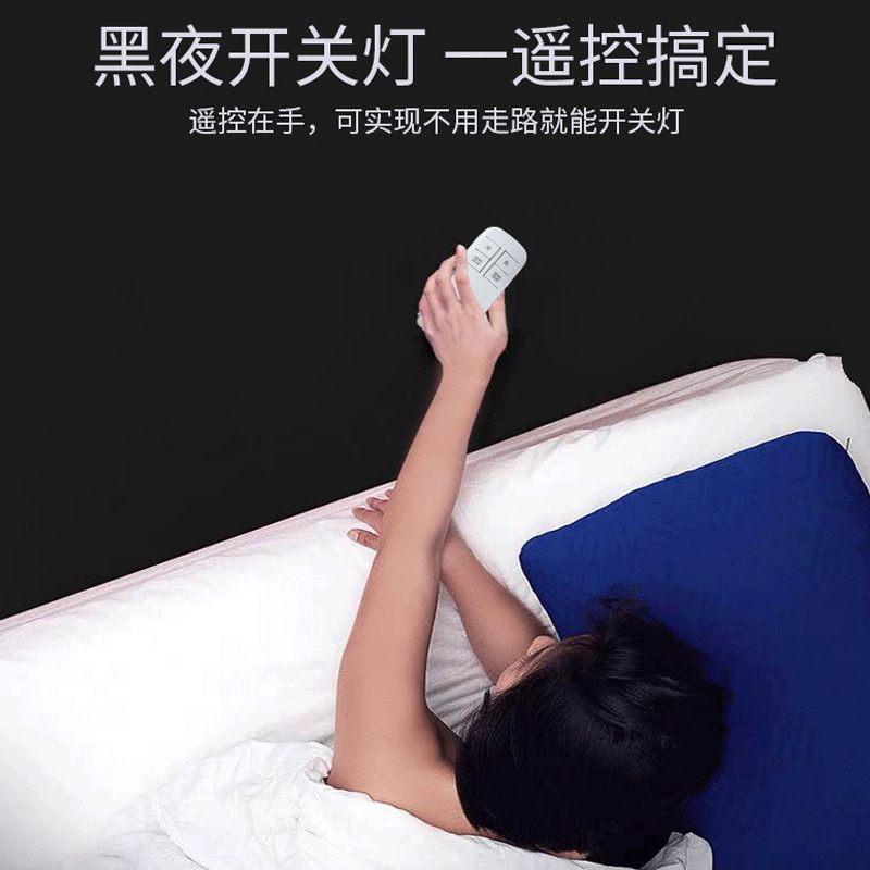 IntElligEnt WirElEss REmotE Control Lamp HoldEr Wiring-frEE Through-wall REmotE Control Switch E27 ScrEw/ Car Front SunshadE