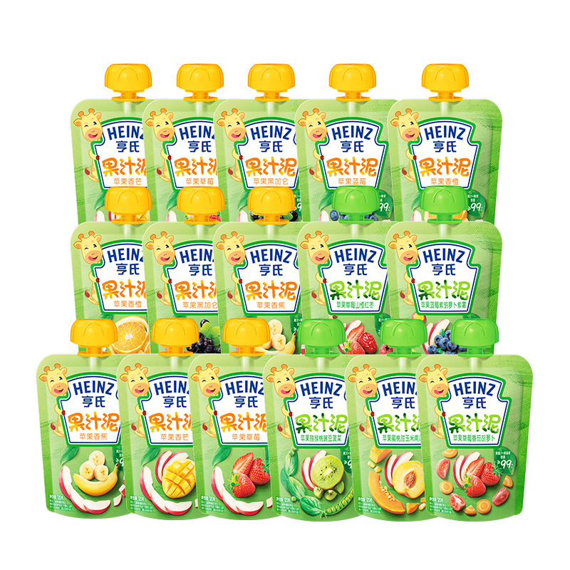 Heniz Heng Fruit Mud Leweizi Fruit Mud Absorbable Fruit Mud Baby Food Snacks