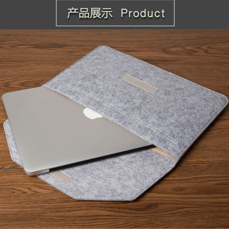 Factory supply felt computer bag flat liner cover macbook pro11-13-15-17 inch notebook bag