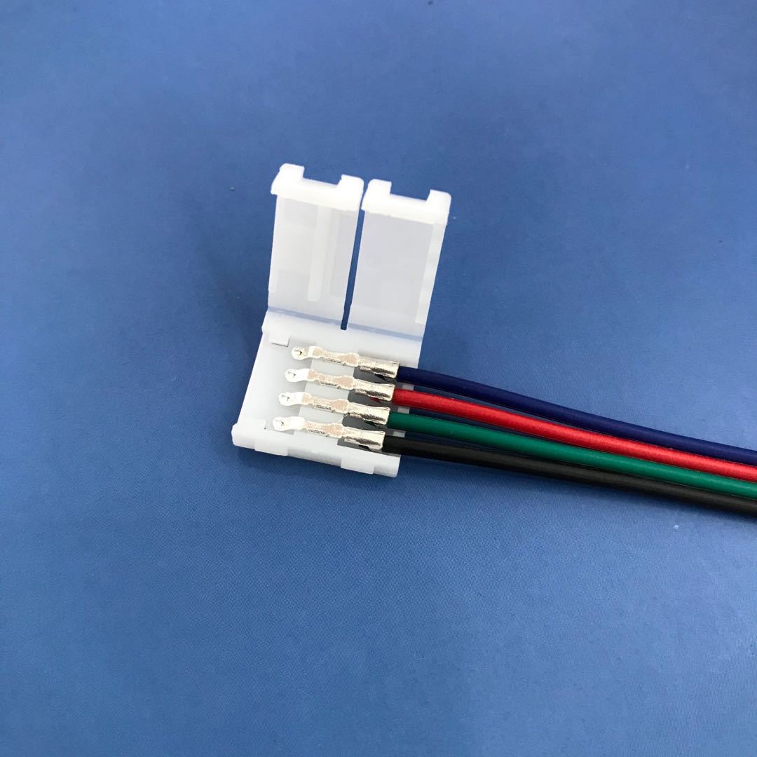 5050Rgb Solder-Free Light Strip Connection Cable 10mm Rgb4Pin Solder-Free Connection Cable Light Strip