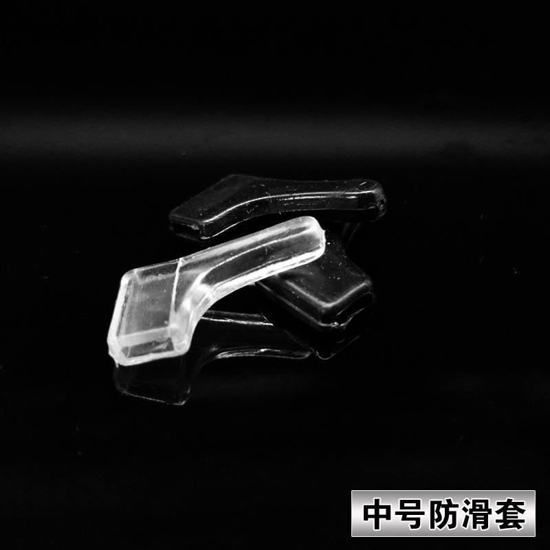 Anti-slip sleeve factory direct comfortable transparent with hole type glasses feet accessories ear hanging medium non-slip earmuffs