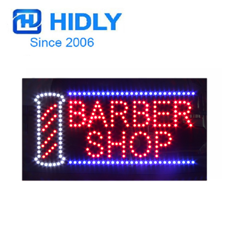 Производитель Донгуан вывеска для парикмахерской BARBER SHOP световой короб для салона красоты с LED подсветкой