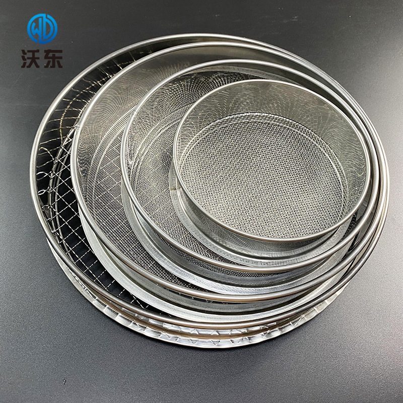 Cross-border source stainless steel flower and Soil sieve planting soil sieve set large hole sieve garden sieve compost sieve