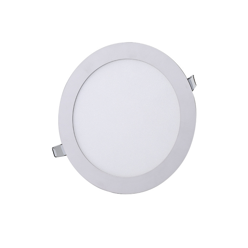 Ultra-Thin Flat Panel Light 18W24W Die-Cast Downlight Living Room Kitchen Office Embedded 1cm Round Square Panel Light