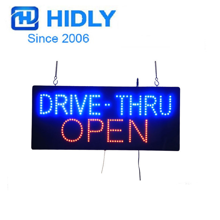 Drive Thru Open Sign Manufacturer Open Sign Led Luminous Word Billboard