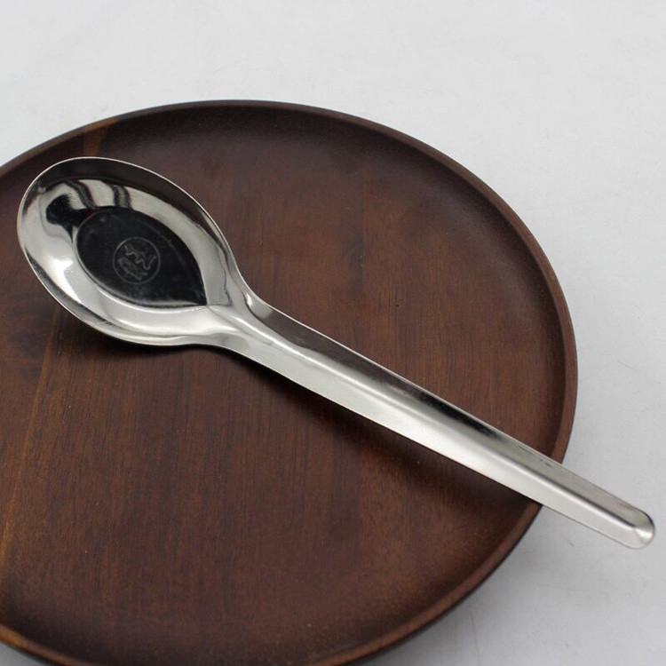 Немагнитная ложка из нержавеющей стали с символом процветания, подходит для столовых и ресторанов быстрого питания, утолщенная ложка с длинной ручкой для домашнего использования, подходит для арбуза