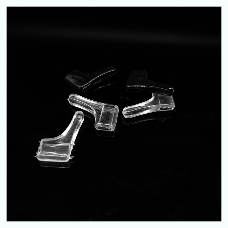 Anti-slip sleeve factory direct comfortable transparent with hole type glasses feet accessories ear hanging medium non-slip earmuffs