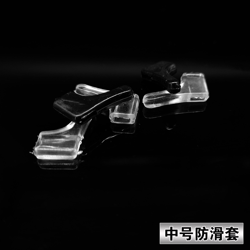Anti-slip sleeve factory direct comfortable transparent with hole type glasses feet accessories ear hanging medium non-slip earmuffs