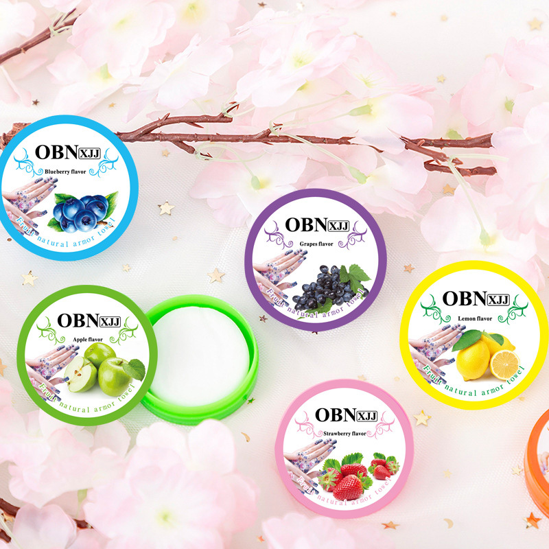 New disposable boxed nail towel factory wholesale fruit flavor nail towel nail washing cotton nail polish nail washing supplies