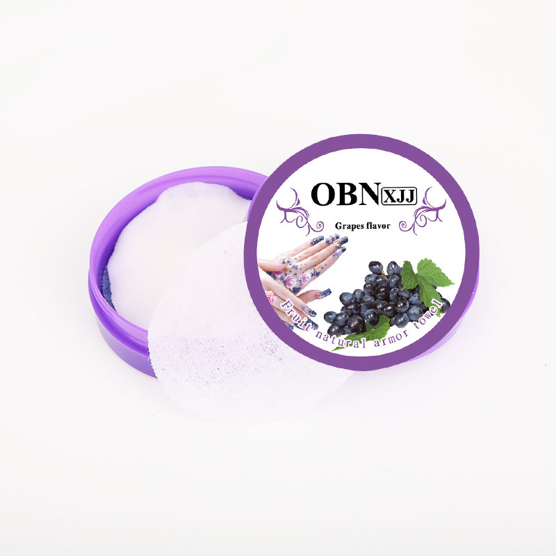 New disposable boxed nail towel factory wholesale fruit flavor nail towel nail washing cotton nail polish nail washing supplies