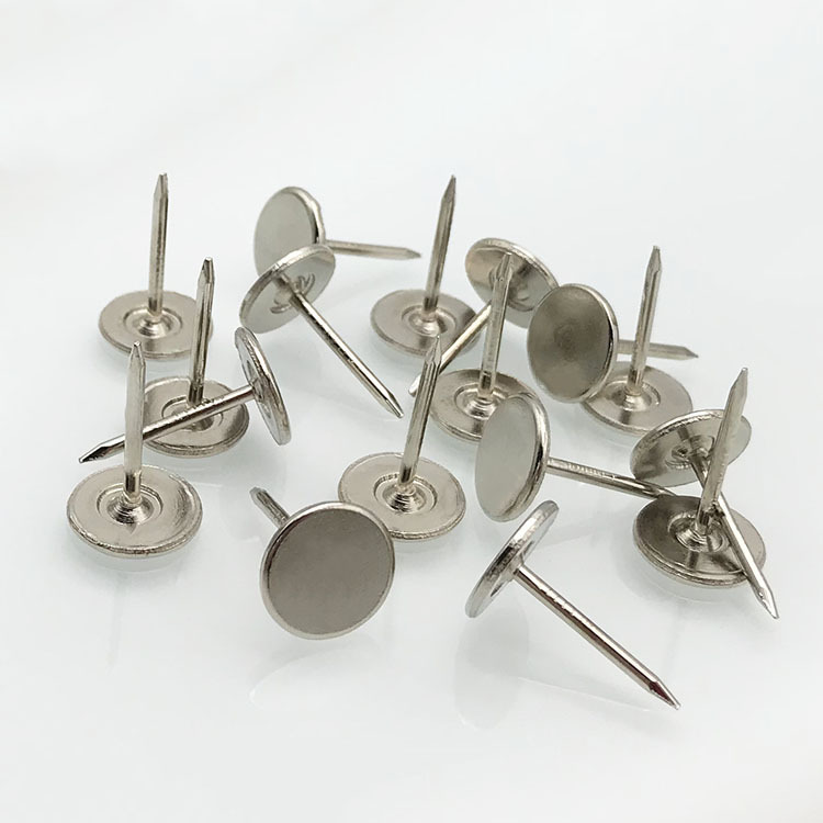 Flat head pushpin lengthened thickened soft bag bubble nail sofa decorative wallpaper fixed nail antique push nail flat round