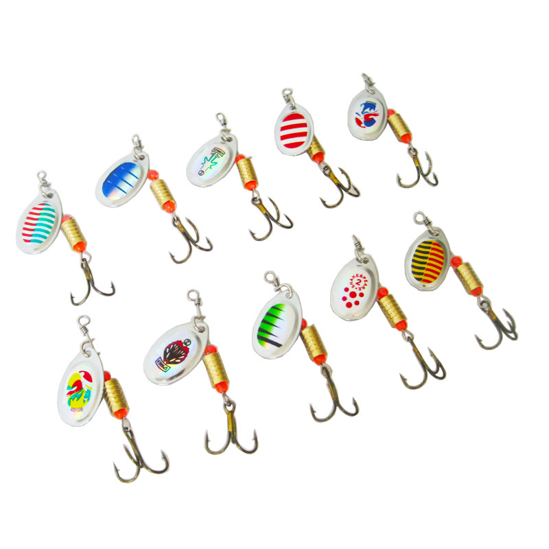 Factory wholesale Luya bait composite rotating sequin metal sequin hook simulation fake bait Luya bait set