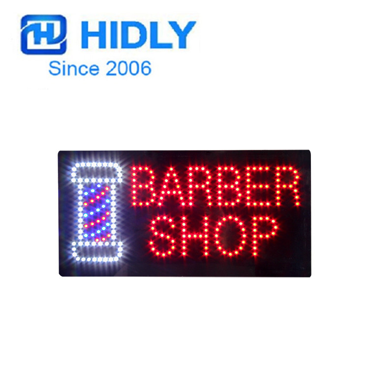 Dongguan manufacturer BARBER SHOP SIGN hair salon signboard led electronic light box