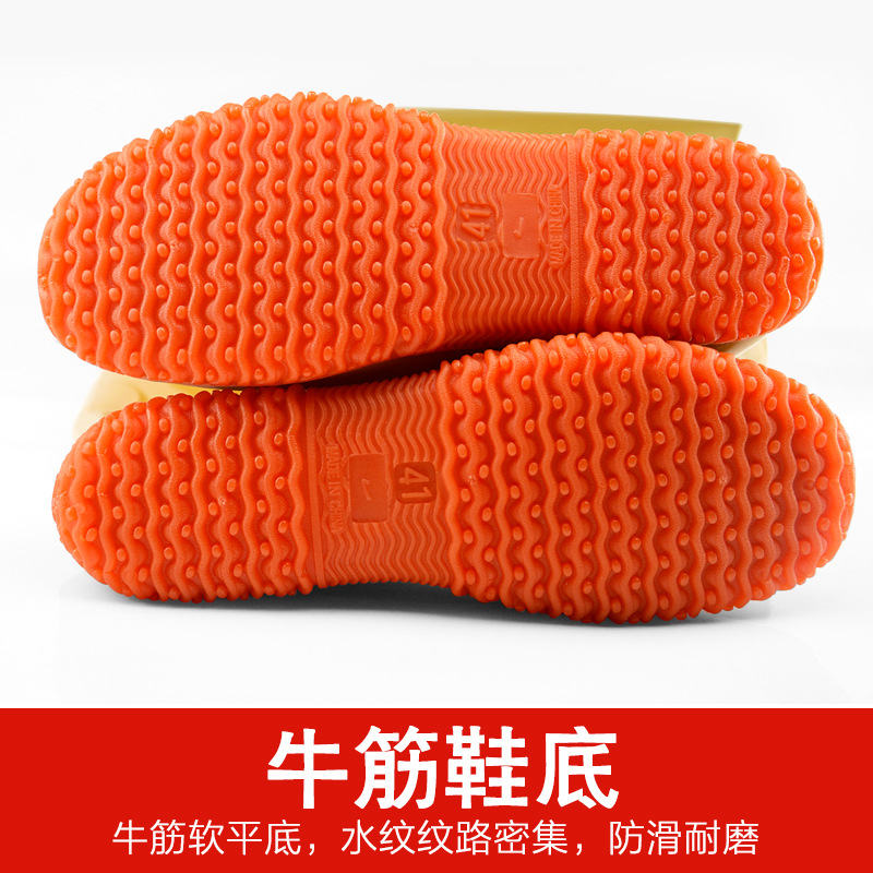 Men's and Women's Rice Planting Shoes Medium-high Boots Paddy Field Shoes and Socks Soft-soled Loose Lace-up Knee-over Water Shoes Fishing Boots Rain Boots