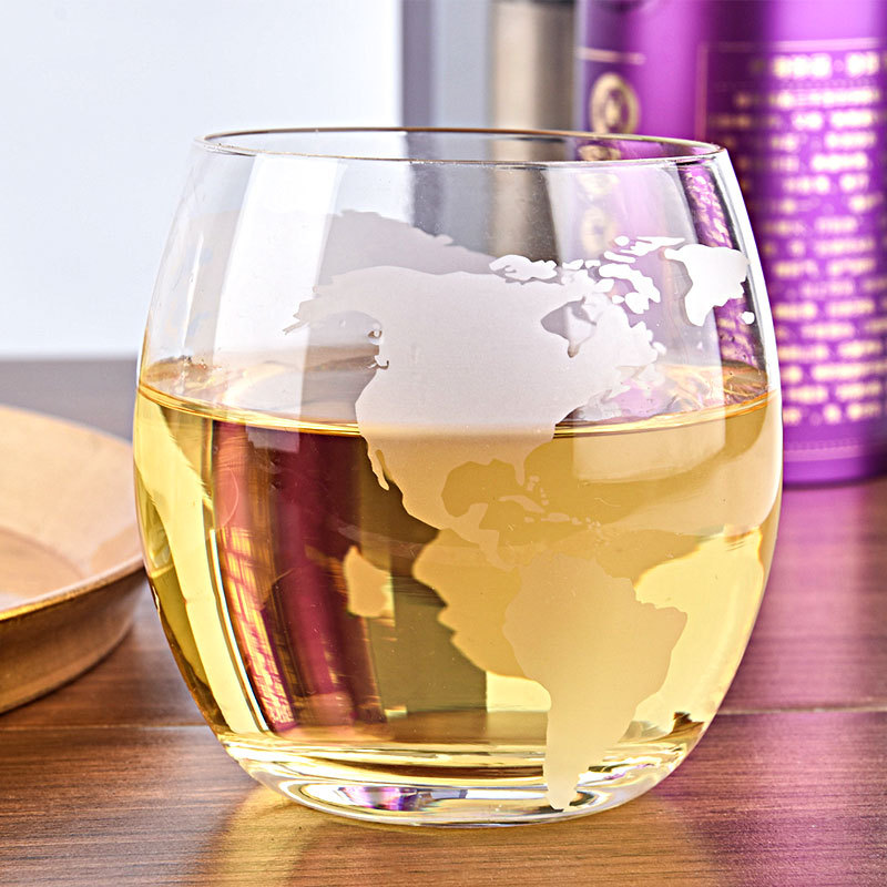 Creative spherical whiskey bottle wine glass wine pot suit map decanter household wine separator wine set Wholesale