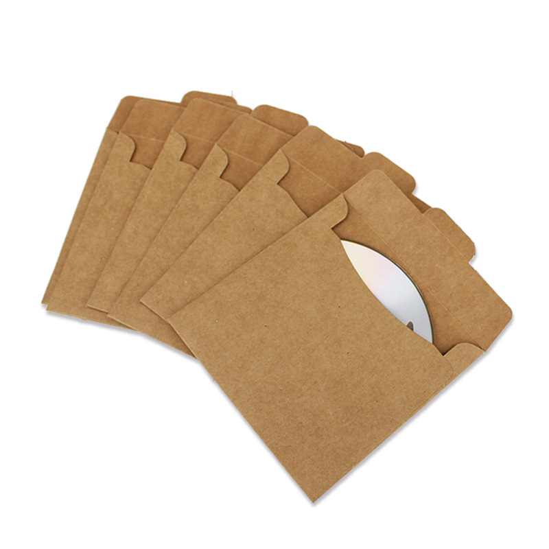 250g imported Kraft paper CD bag Kraft paper bag DJ envelope thick white glue CD