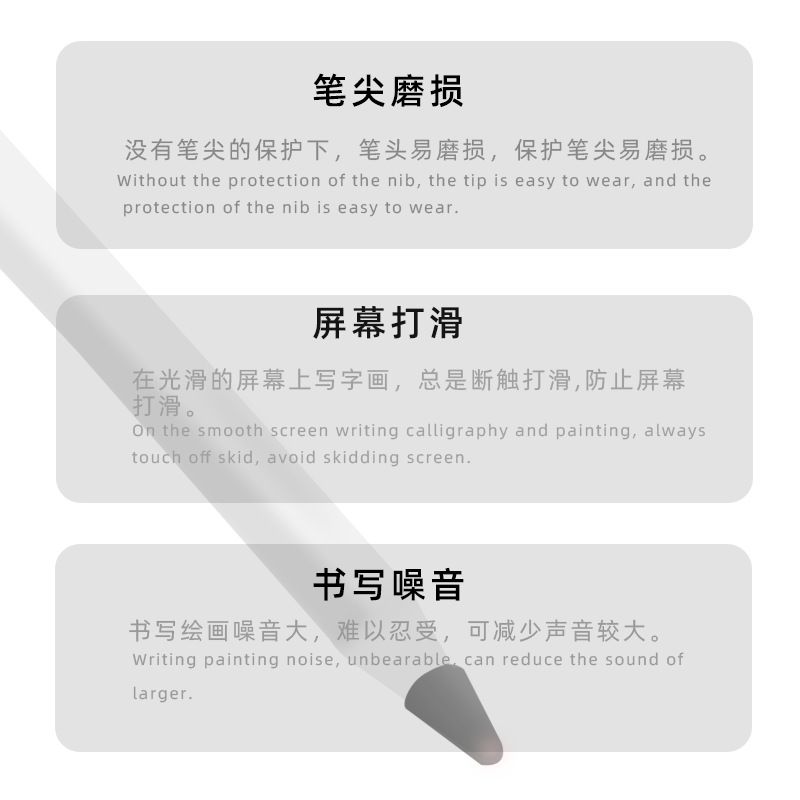 Factory spot for apple pencil NIB cover 12 generation handwritten universal silicone protective film