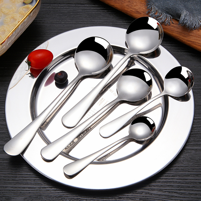 Thickened Stainless Steel 1010 Western Tableware Steak Knife and Fork Coffee Stir Spoon Fruit Fork Cake Shovel Ice Round Spoon