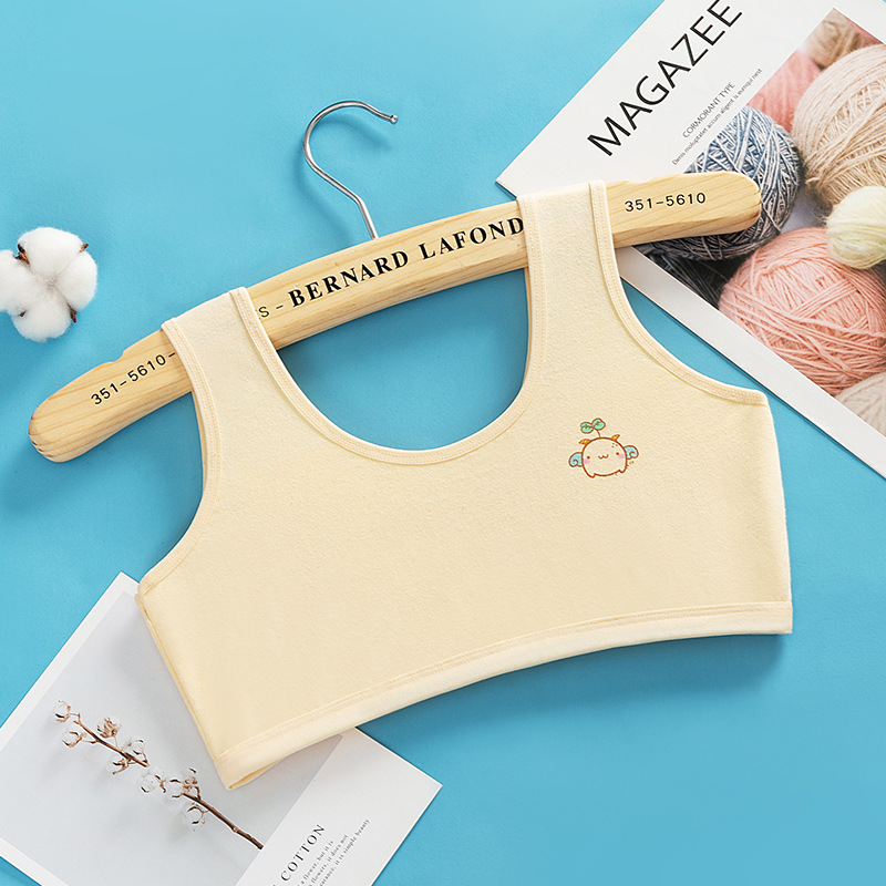 Developmental girls' underwear female student girl cotton four-color small vest young girl junior high school girl 8-9-12 years old