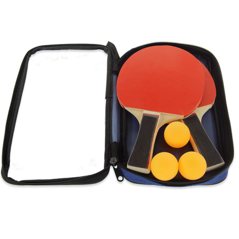 Factory direct table tennis racket training two three ball straight racket horizontal racket table tennis racket set