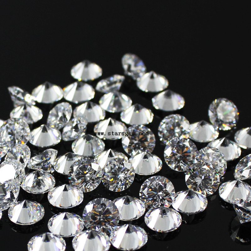 Moissanite lime stone Hao inlay micro inlay moissanite bare stone small gravel with Stone Group inlay carat stone 0.7-2.8mm