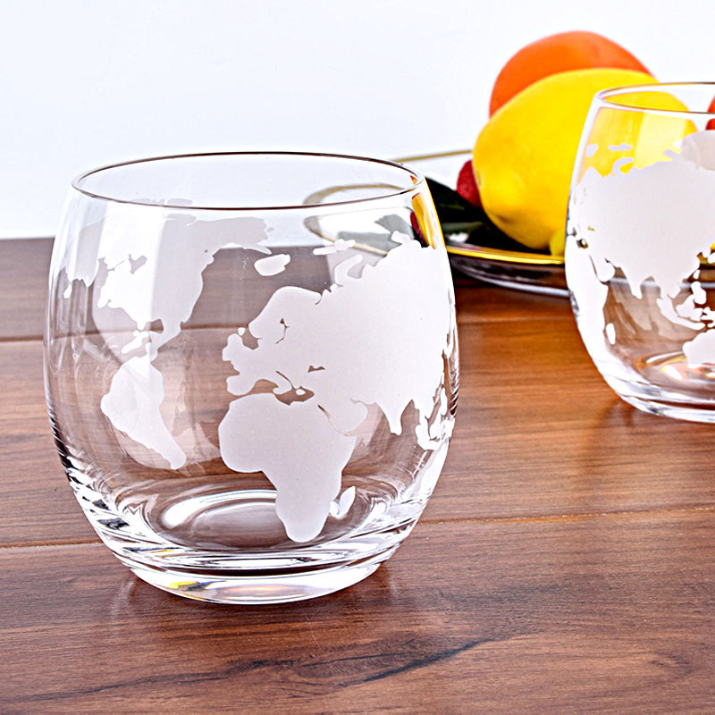 Creative spherical whiskey bottle wine glass wine pot suit map decanter household wine separator wine set Wholesale