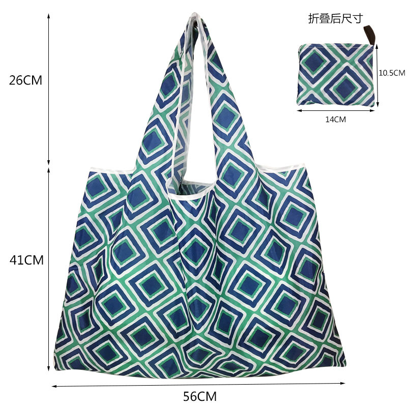 New in stock large shopping bag 210D Oxford cloth bag foldable gift bag portable supermarket shopping bag