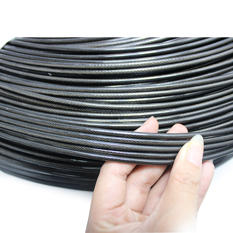 Factory Direct Sales Galvanized Plastic Coated Steel Wire Rope Colorful Stainless Steel Plastic Coated Steel Wire Rope Pvc/Nylon, Pu