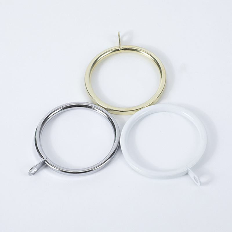 Modern simple flat wire with ear ring hanging ring with gasket curtain hanging ring curtain accessories a variety of optional Roman ring
