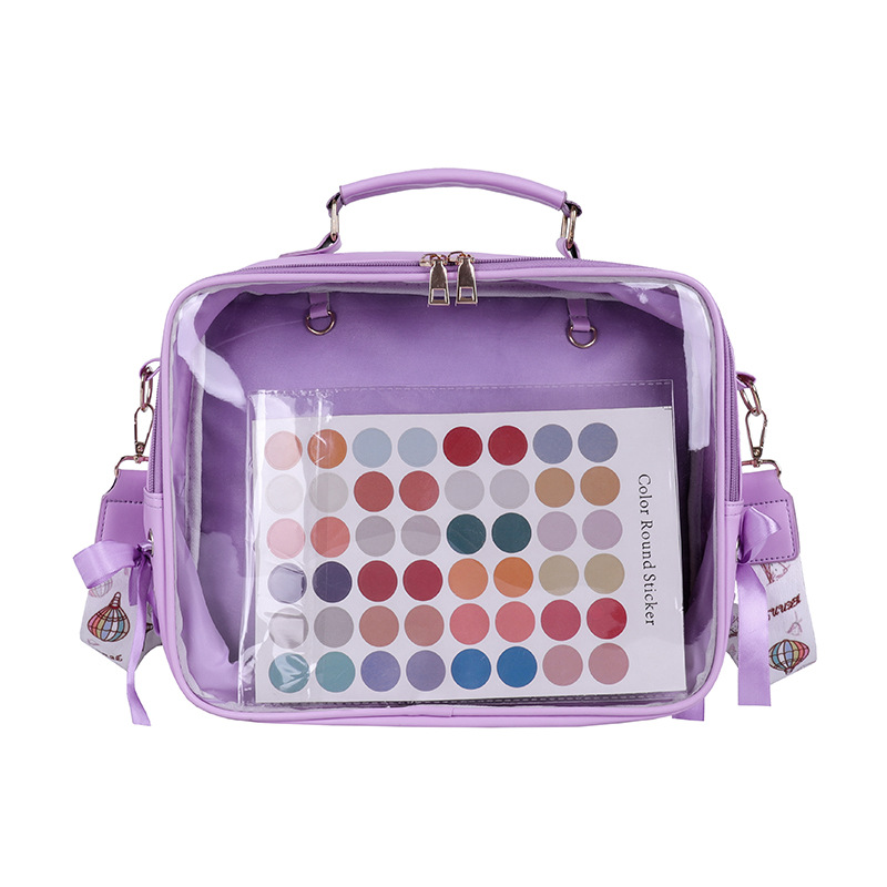 Japanese Large Capacity Transparent Pain Bag Backpack Instagram Style Soft Girl Going Out 20cm Baby Bag College Style Backpack Summer