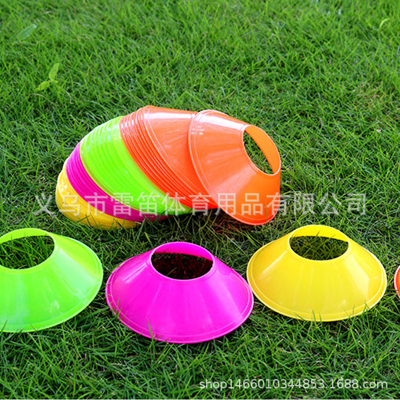Football training sign plate Mini small round mouth sign plate kindergarten toy obstacle road sign corner sign wholesale