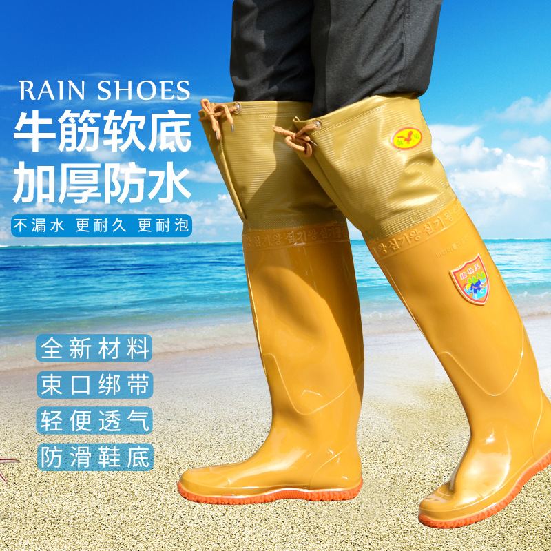 Обувь для посадки риса для мужчин и женщин, средне-высокие сапоги, мягкие, с шнуровкой, для рыбалки