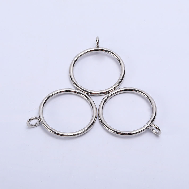 Manufacturers Stainless Steel Roman Ring Curtain Hook Ring Perforated Ring Shower Curtain Metal Hanging Ring Silencer Curtain Clip Accessories