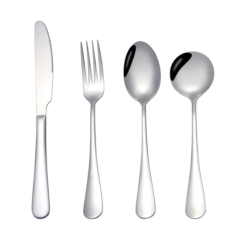 Thickened Stainless Steel 1010 Western Tableware Steak Knife and Fork Coffee Stir Spoon Fruit Fork Cake Shovel Ice Round Spoon