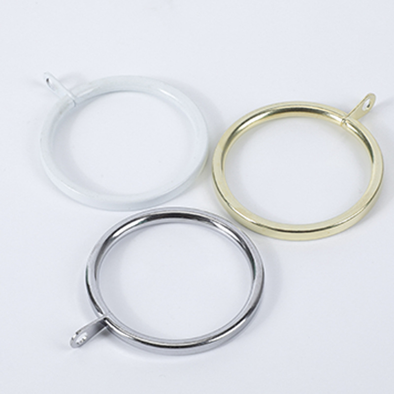 Modern simple flat wire with ear ring hanging ring with gasket curtain hanging ring curtain accessories a variety of optional Roman ring