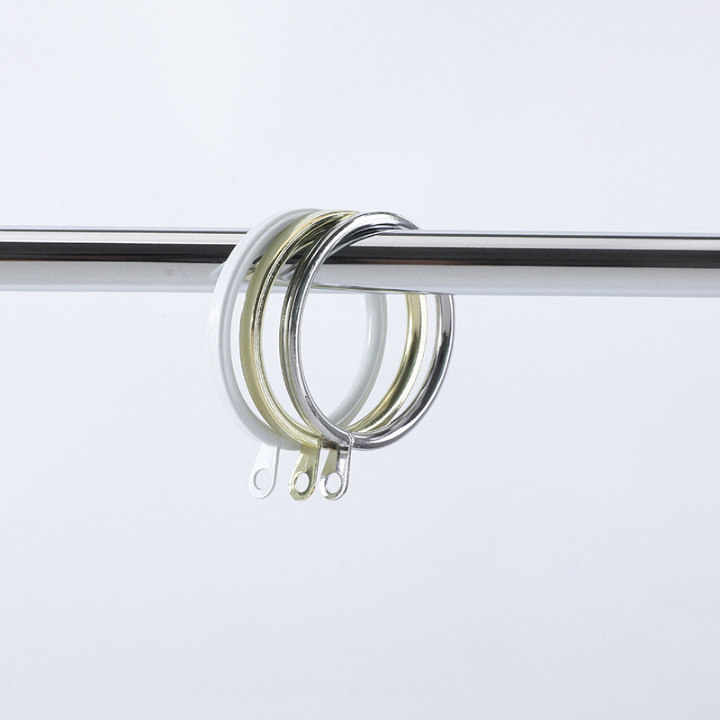 Modern simple flat wire with ear ring hanging ring with gasket curtain hanging ring curtain accessories a variety of optional Roman ring