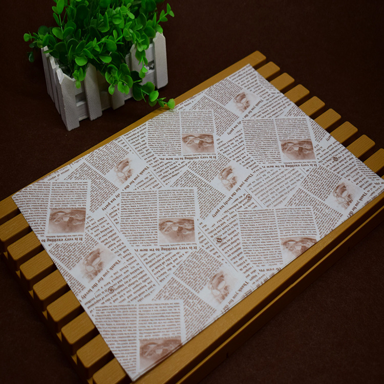 Disposable placemat takeaway placemat paper dinner paper menu waterproof oil-proof paper dinner plate disposable plate paper printing